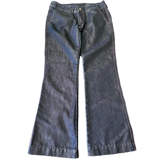 Express Jeans Stella Boot Cut Low Rise Dark Wash Stretch Shimmery Women's 8 Y2K - Picture 4 of 16